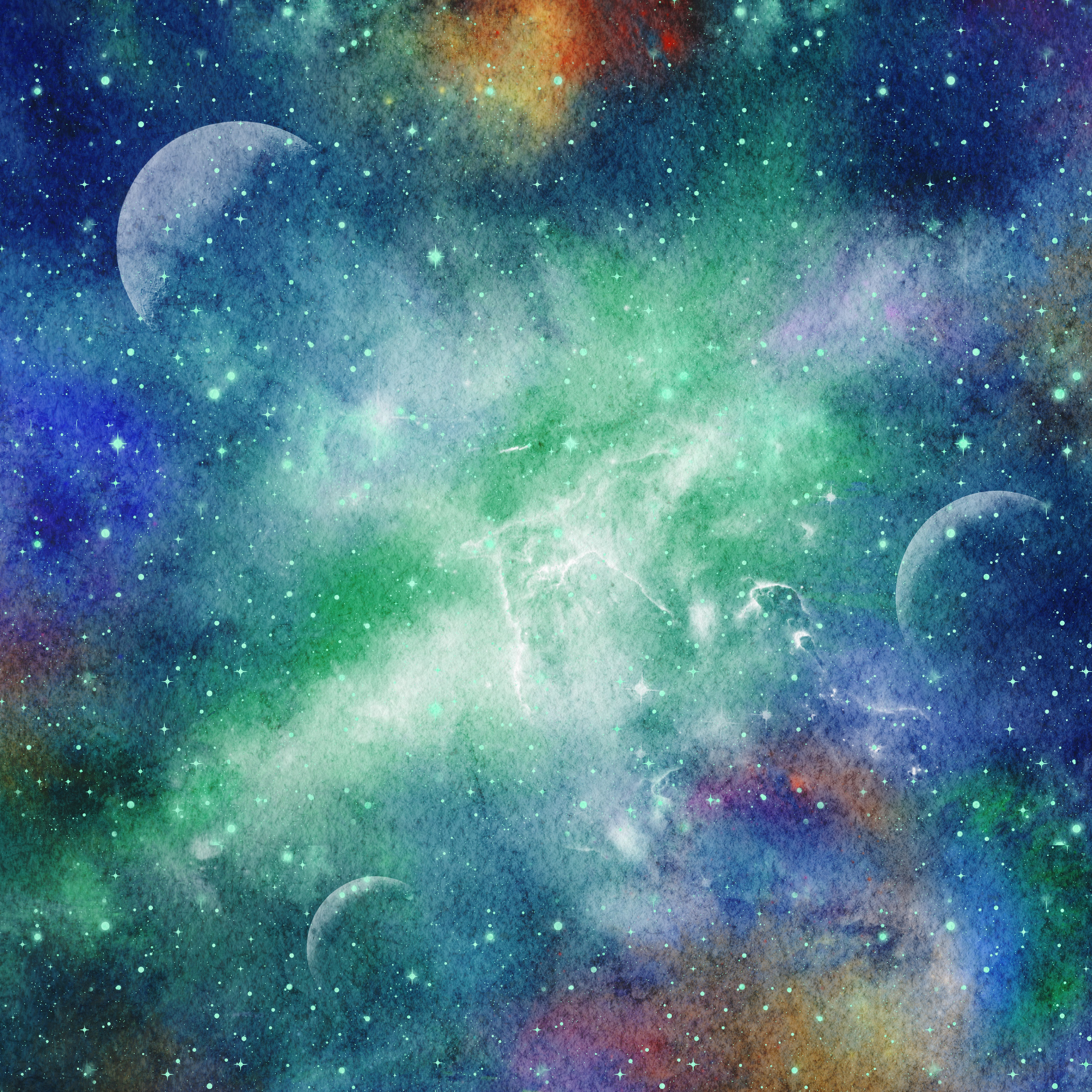 Watercolor Space background